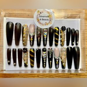 Black/ plaids XXlong gel box